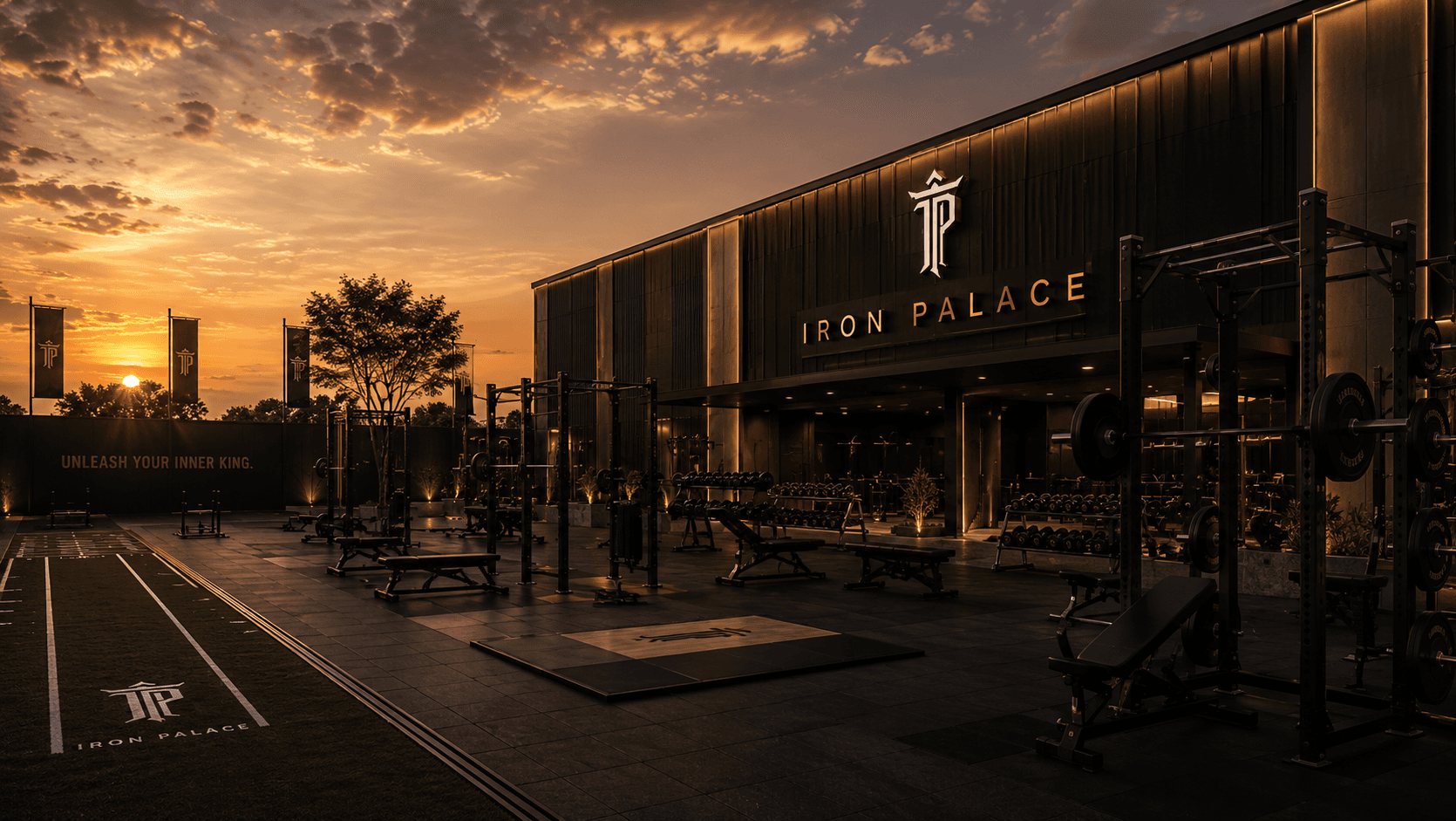 Premium gym training area