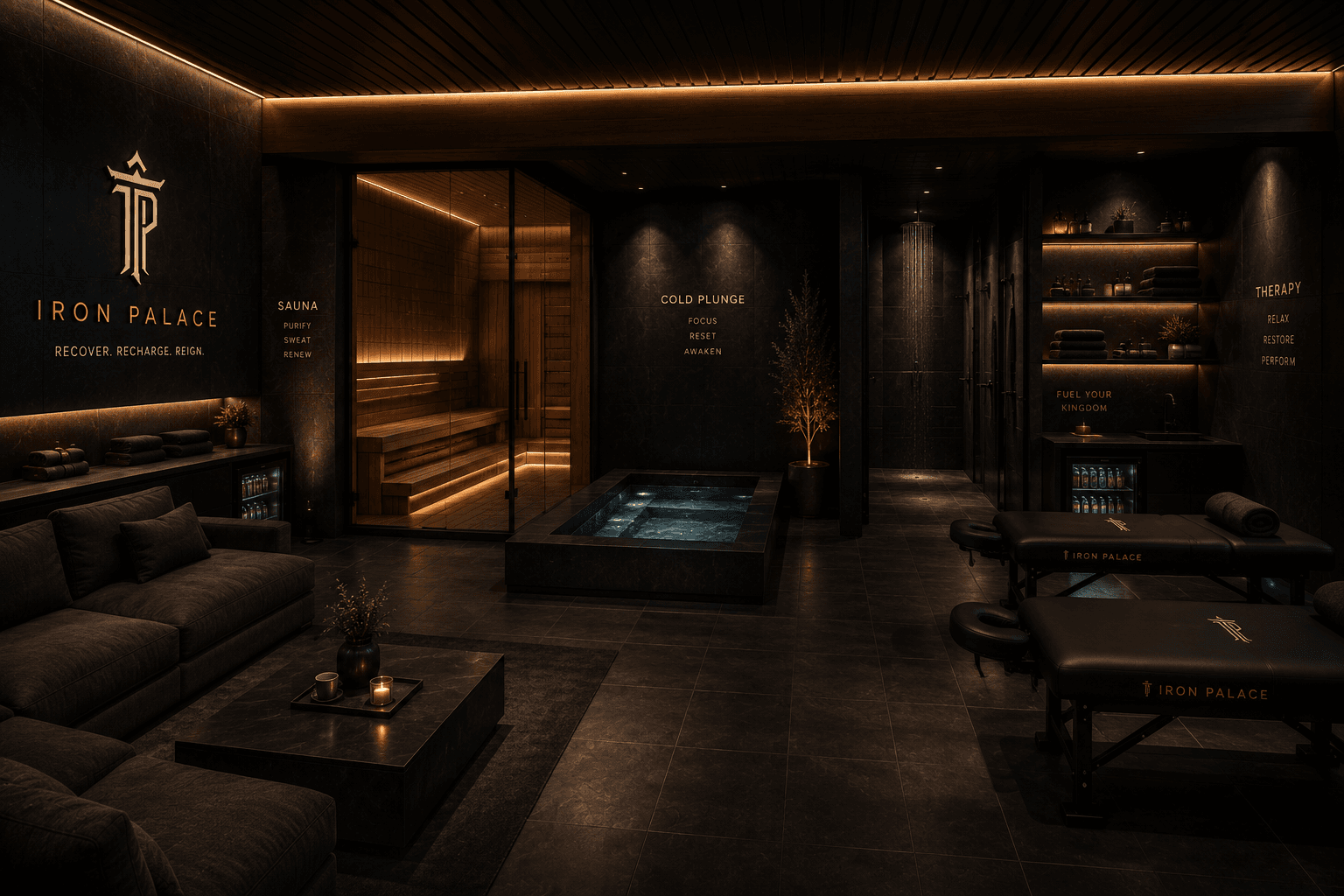 Gym recovery amenities